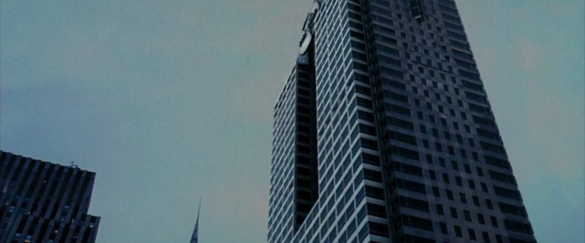 Low angle view of Fisk Corp building in New York.