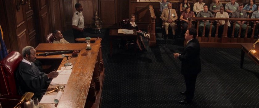 Foggy questioning Dante Jackson in a courtroom.