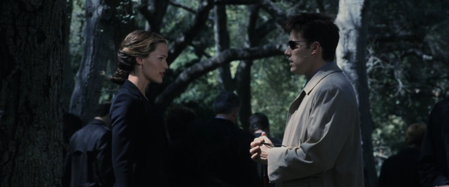 Elektra and Matt at a cemetery.