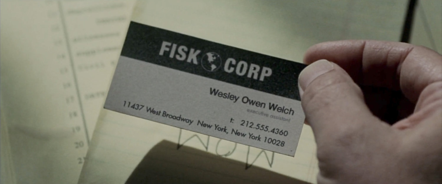 Wesley Owen Welch's Fisk Corp business card.