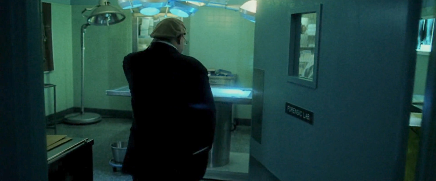 Ben Urich in city morgue.