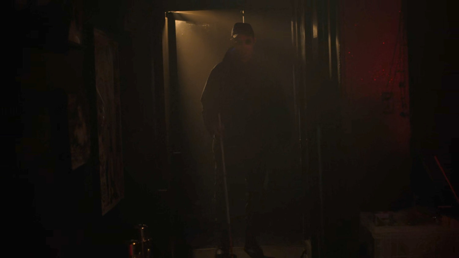 Matt entering Duke's Pool Hall.