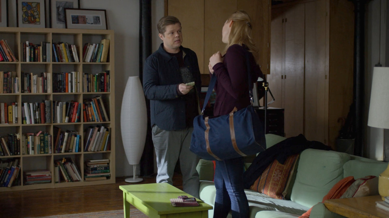 Foggy and Karen in her apartment.
