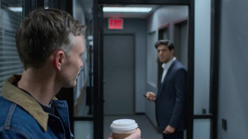 Agent Nadeem and Dex in the FBI offices.