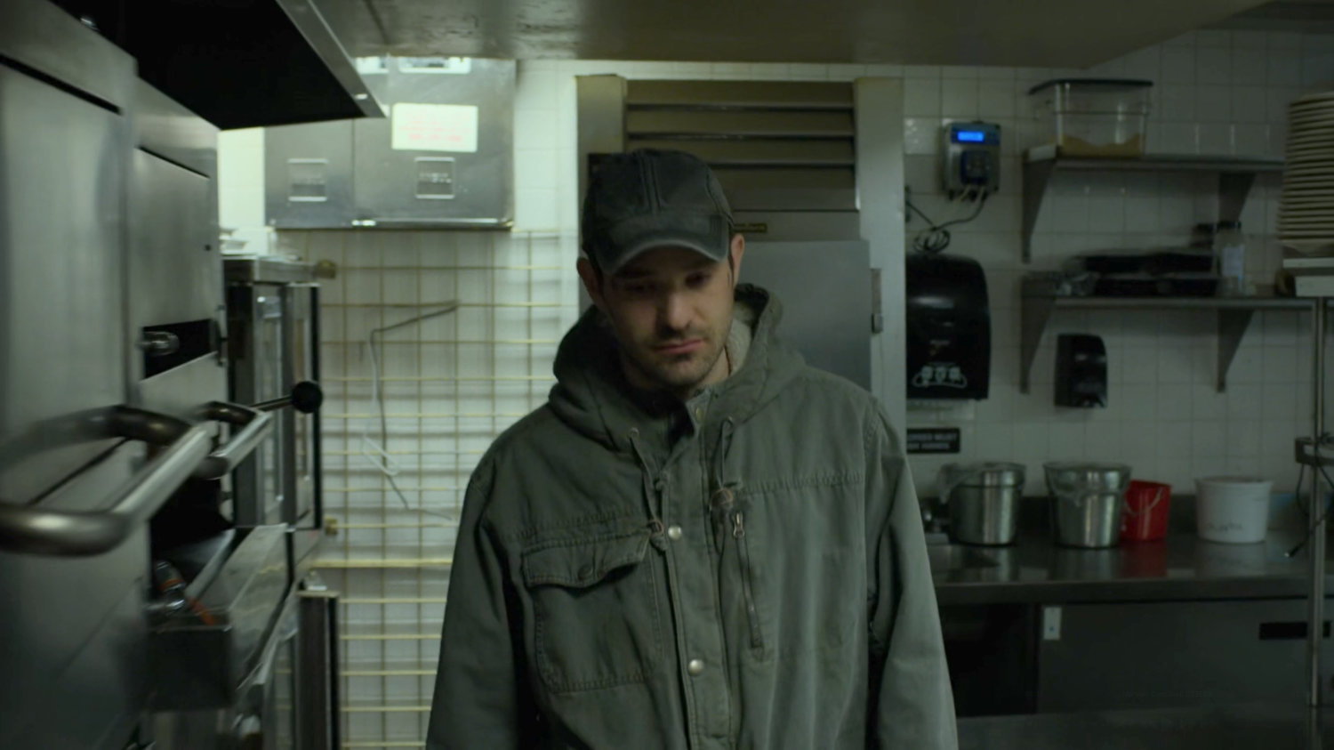 Matt walking through the kitchen at the Presidential Hotel.