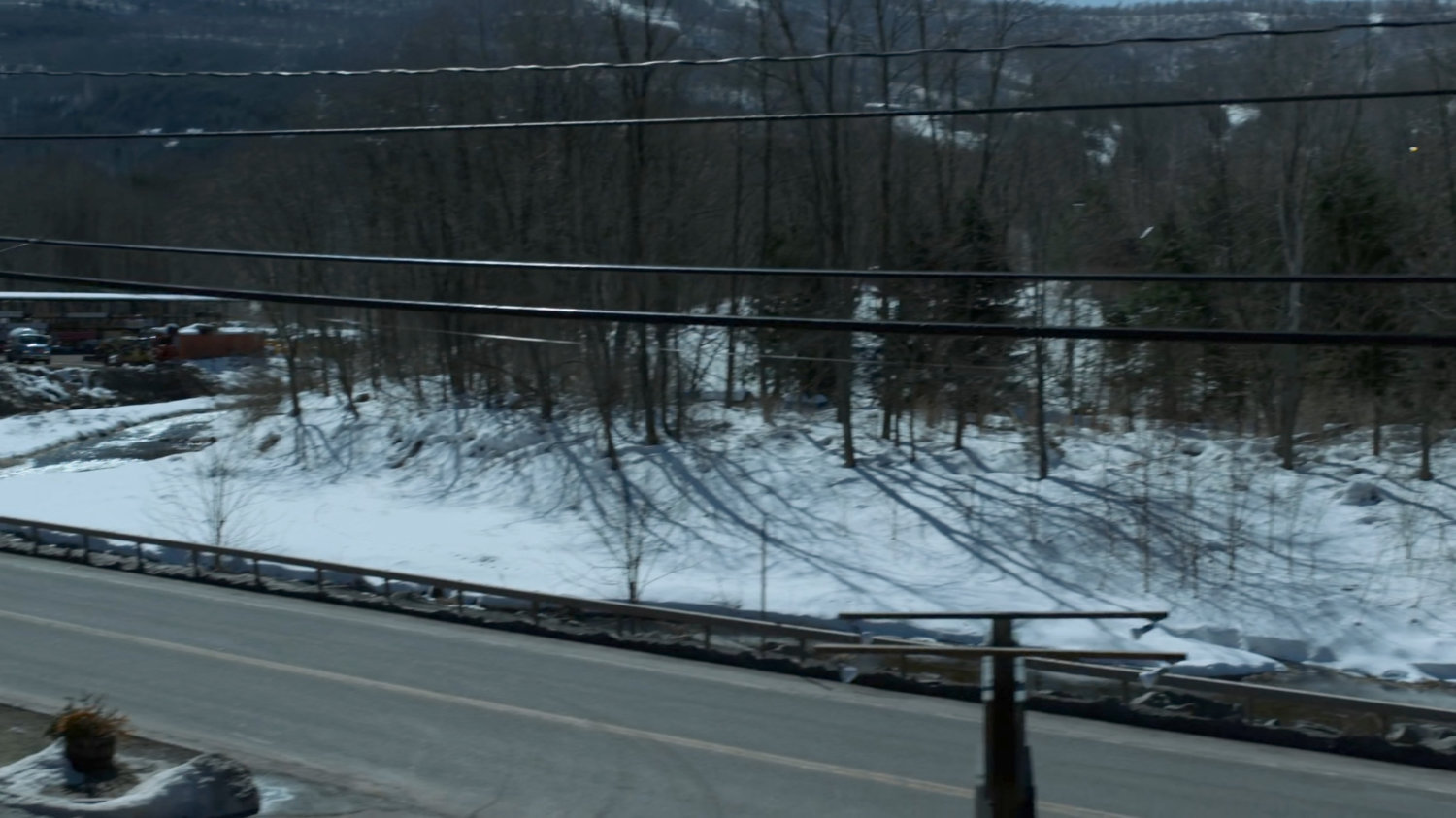 Road outside Penny's Place in Fagan Corners, Vermont.