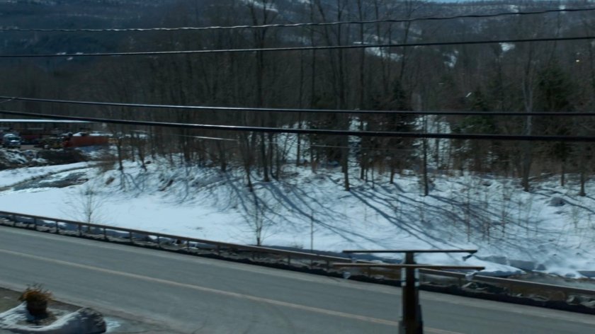 Road outside Penny's Place in Fagan Corners, Vermont.