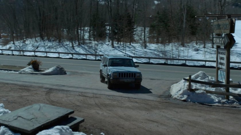 Kern's truck pulling into Penny's Place in Fagan Corners, Vermont.