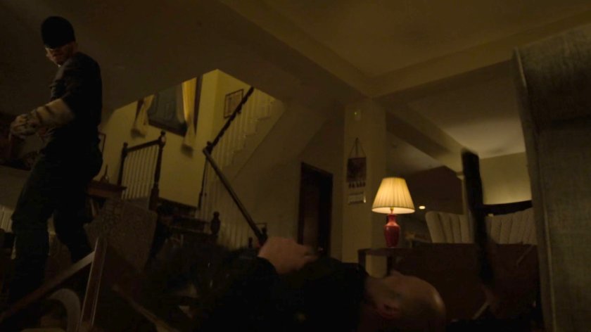 Matt inside the Nadeem house.