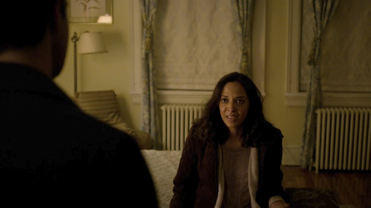Ray and Seema inside Mahoney brownstone.