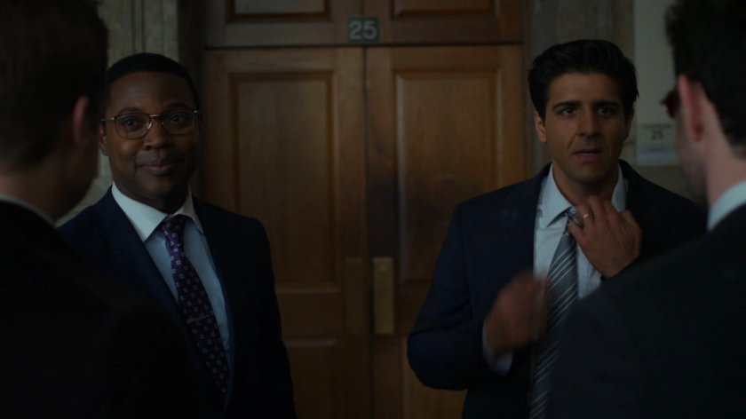 DA Tower and Nadeem outside courtroom.