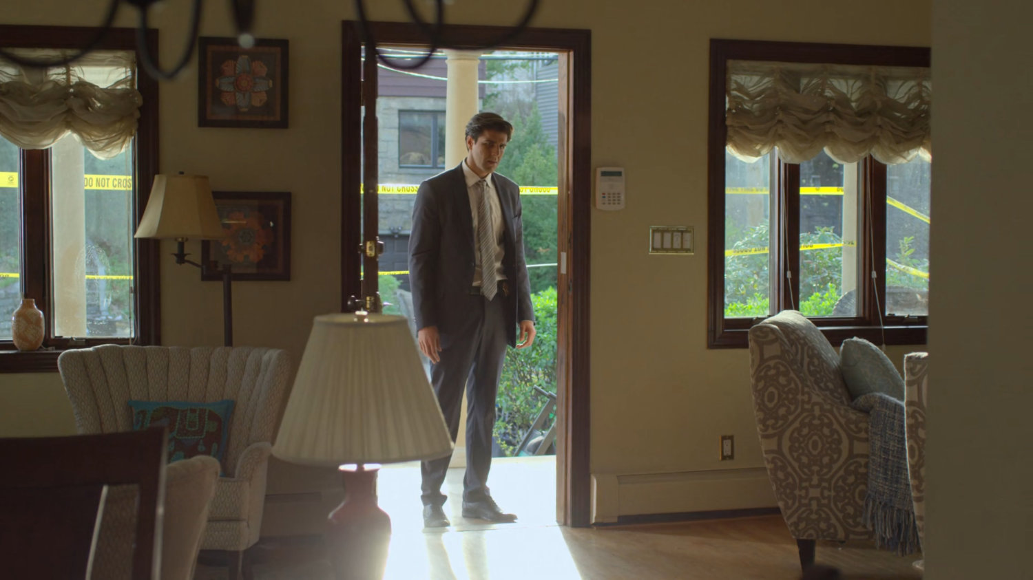 Ray enters his house.
