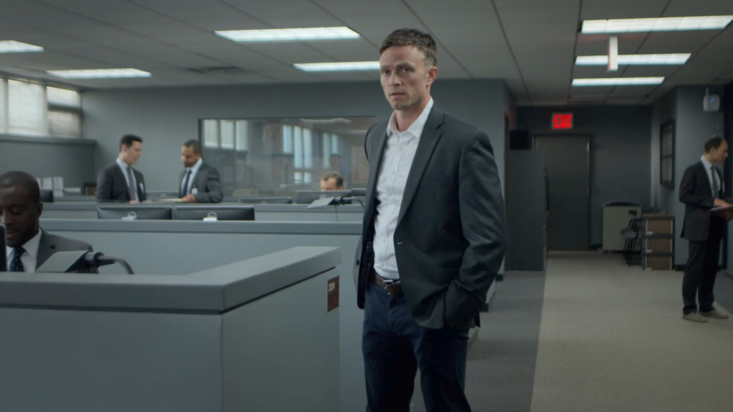 Dex in the FBI Offices.