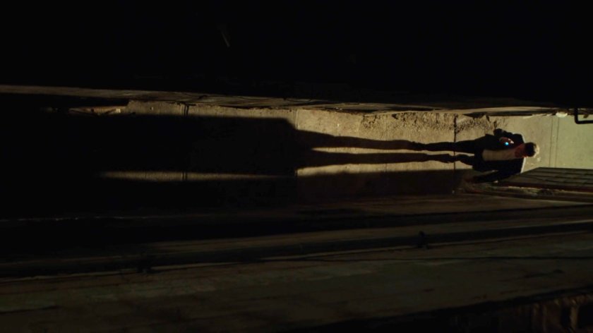 Dex walks into a dark alley off Canal Place.