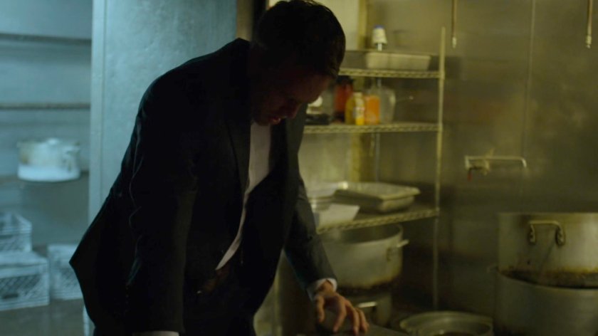 Dex investigates a building off Canal Place.