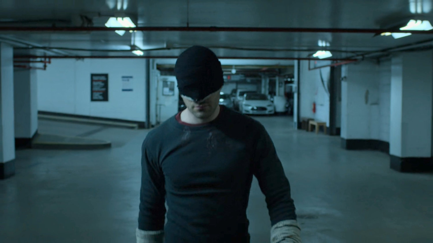 Matt in the parking garage of the Presidential Hotel.