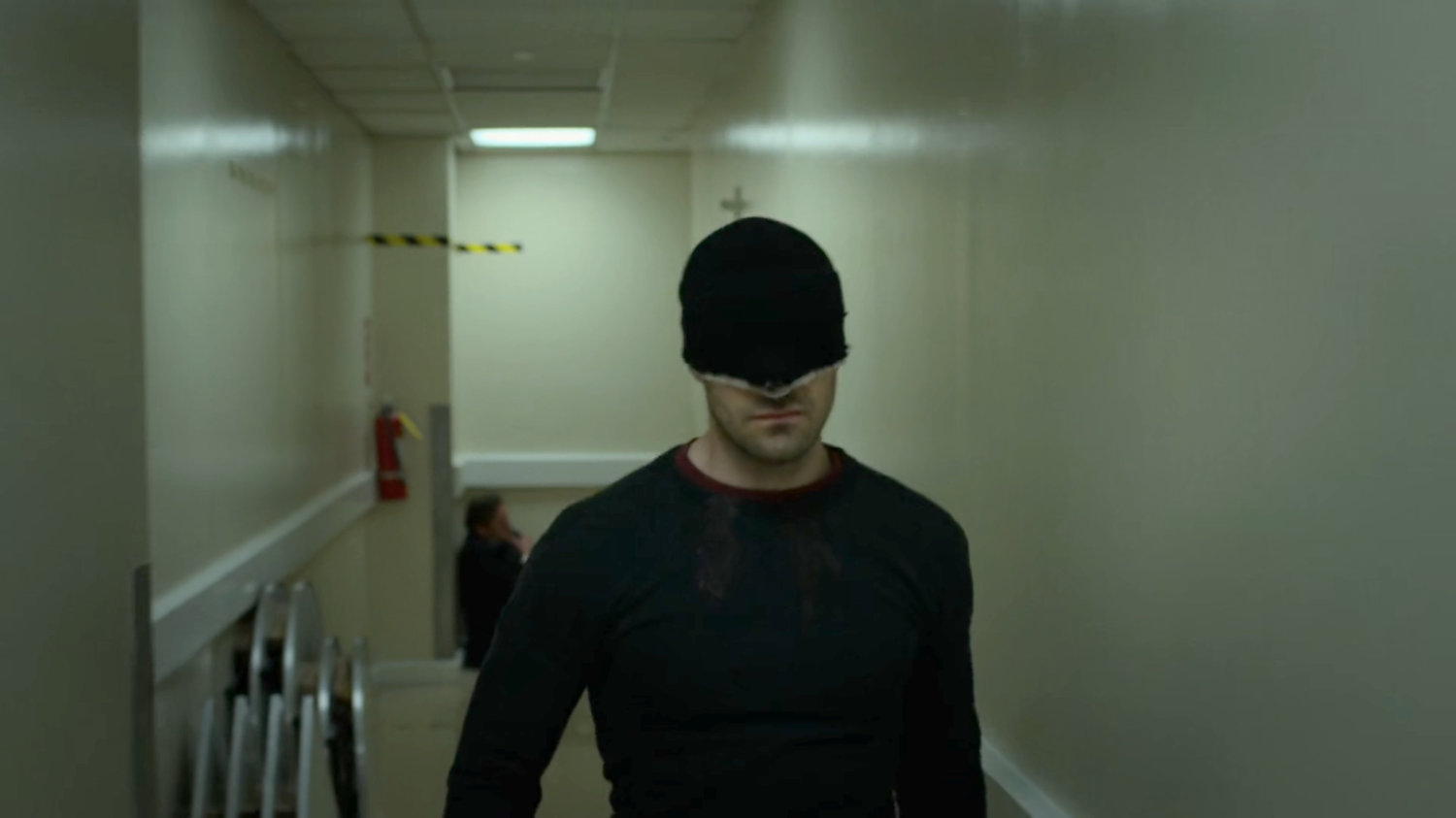 Matt walking through a back hallway in the Presidential Hotel.