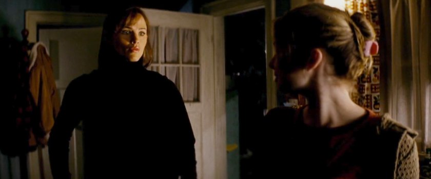 Elektra and Abby in the Miller cabin.