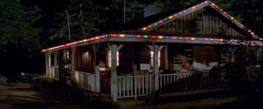 Exterior of the Miller cabin.