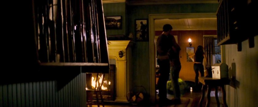 Interior of the Miller cabin.