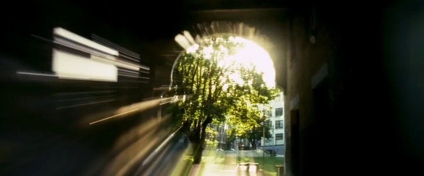 POV inside tunnel.