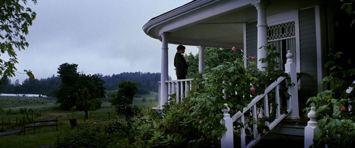 Elektra on the McCabe farmhouse porch.