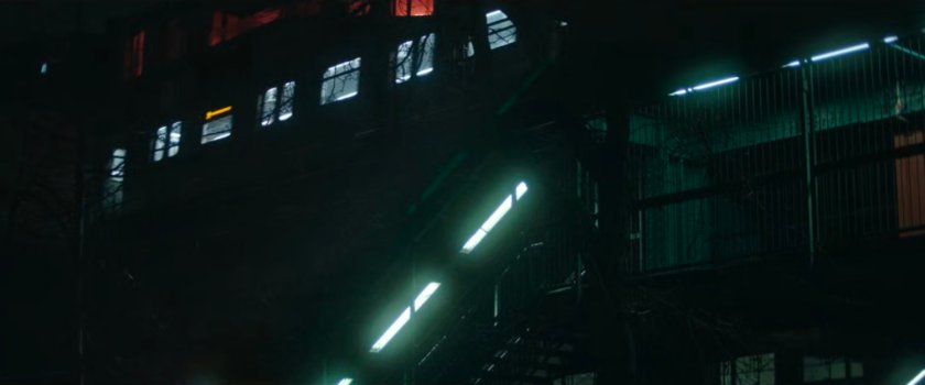 Interstitial: Subway train and elevated station.