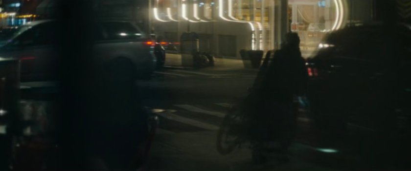 Interstitial: Street corner at night.