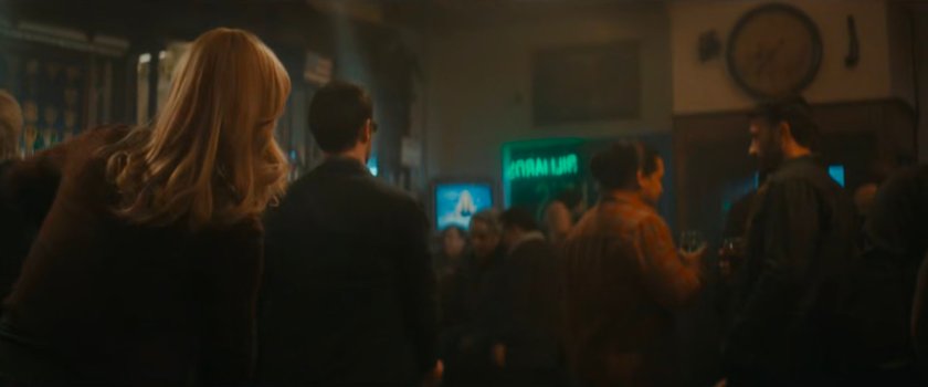 Matt and Karen in Josie's bar.