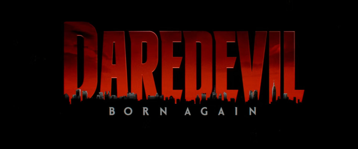 Daredevil: Born Again title card.
