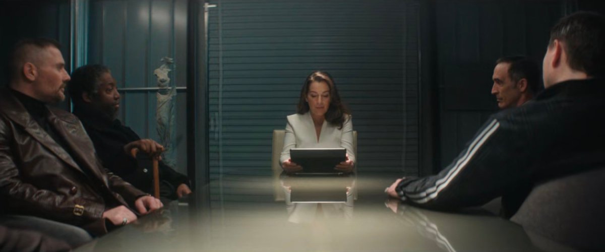 Vanessa presiding over the Five Families organization.