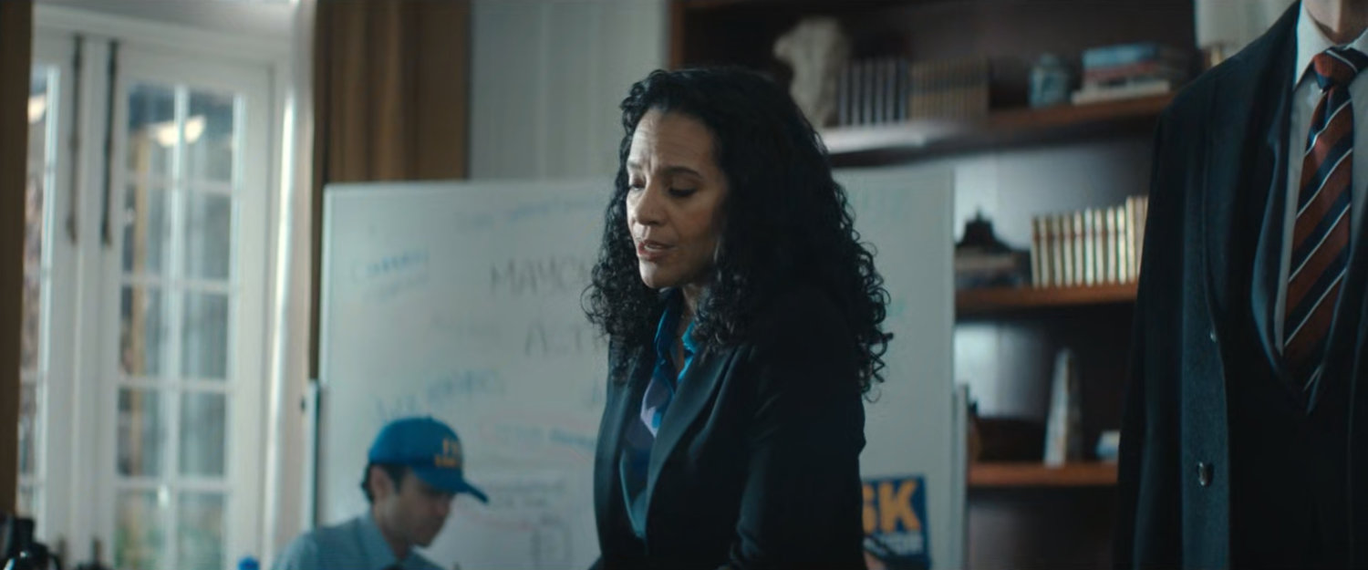 Sheila in the Fisk campaign headquarters.
