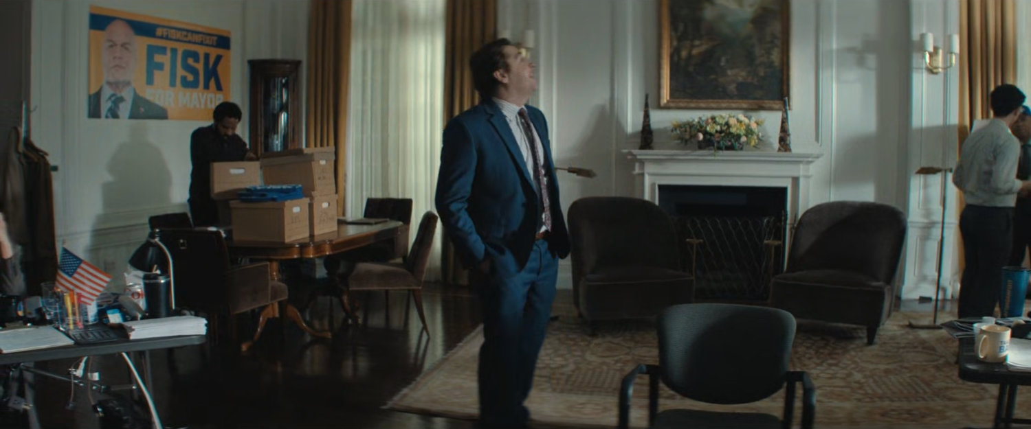 Daniel in the Fisk campaign headquarters.