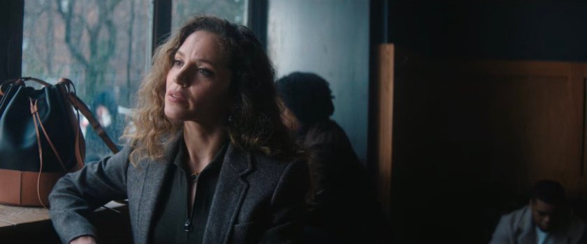 Heather in a coffee shop.