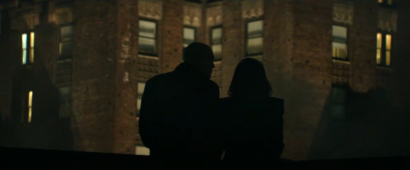 Fisk and Vanessa on the rooftop of his hotel.