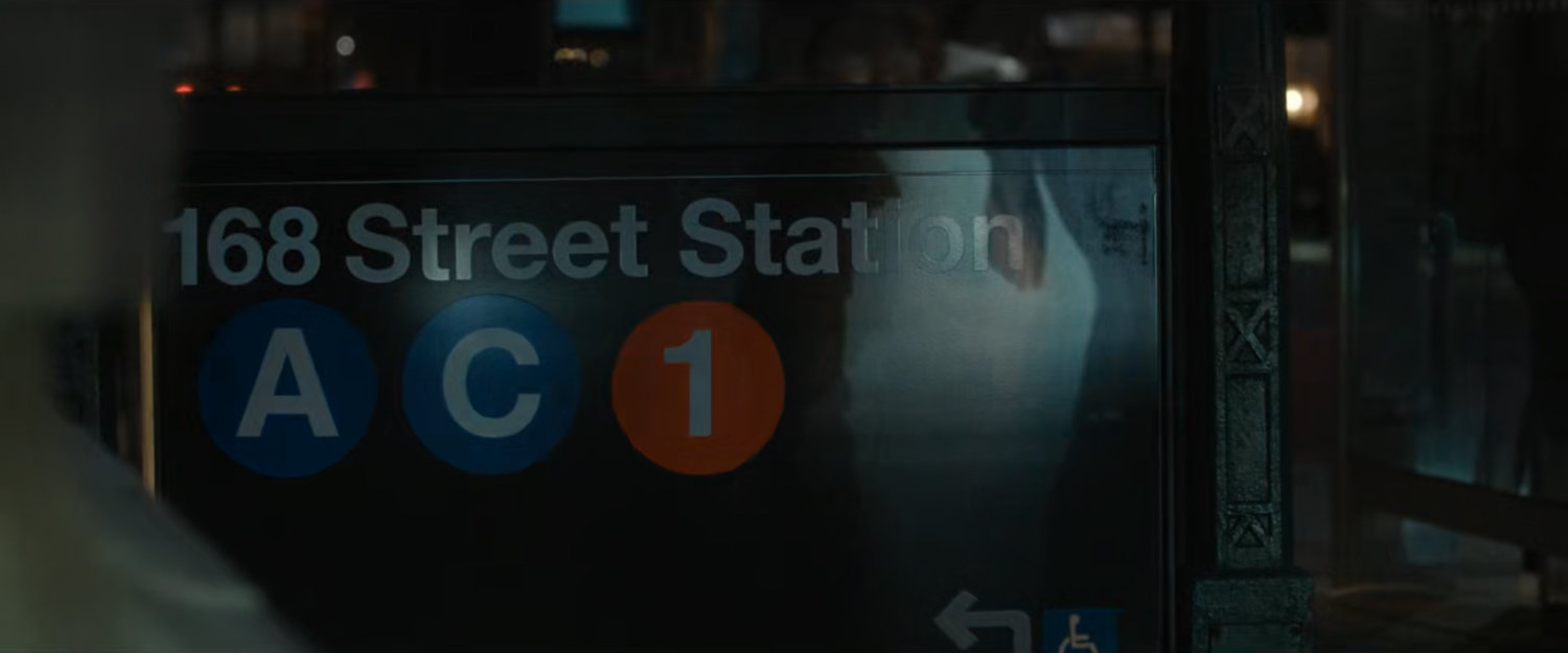 Subway entrance for the 168 Street Station.