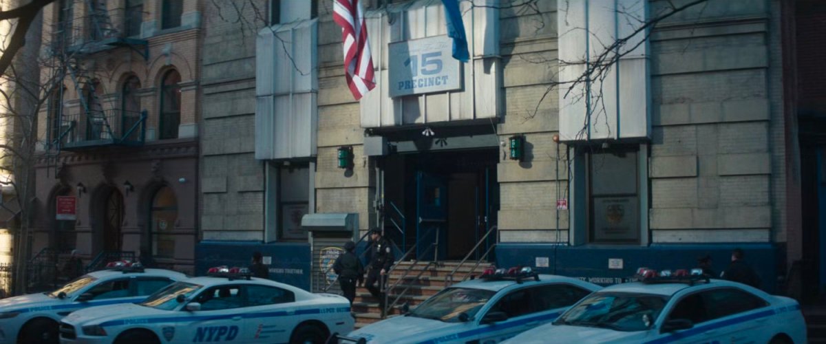 Exterior of the 15th Precinct Police Station.
