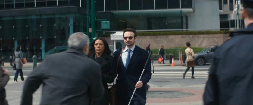 Matt and Kirsten outside the New York courthouses.