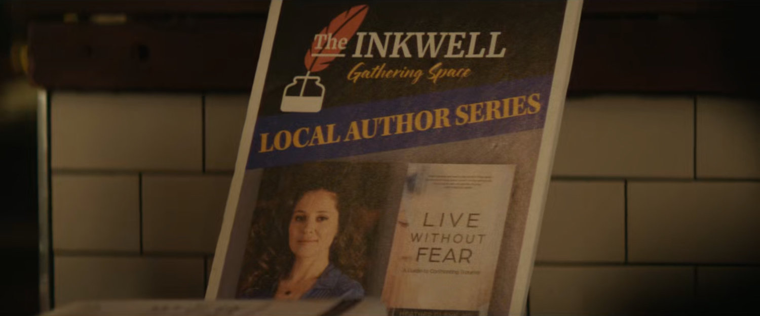 Poster for Heather Glenn autograph signing at The Inkwell bookstore.