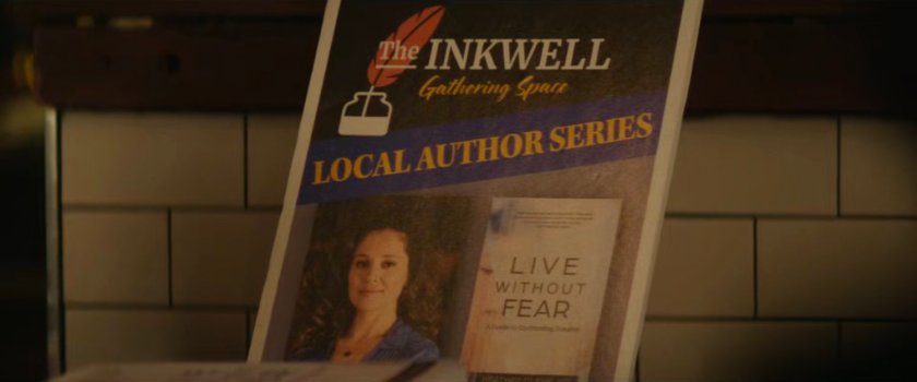 Poster for Heather Glenn autograph signing at The Inkwell bookstore.