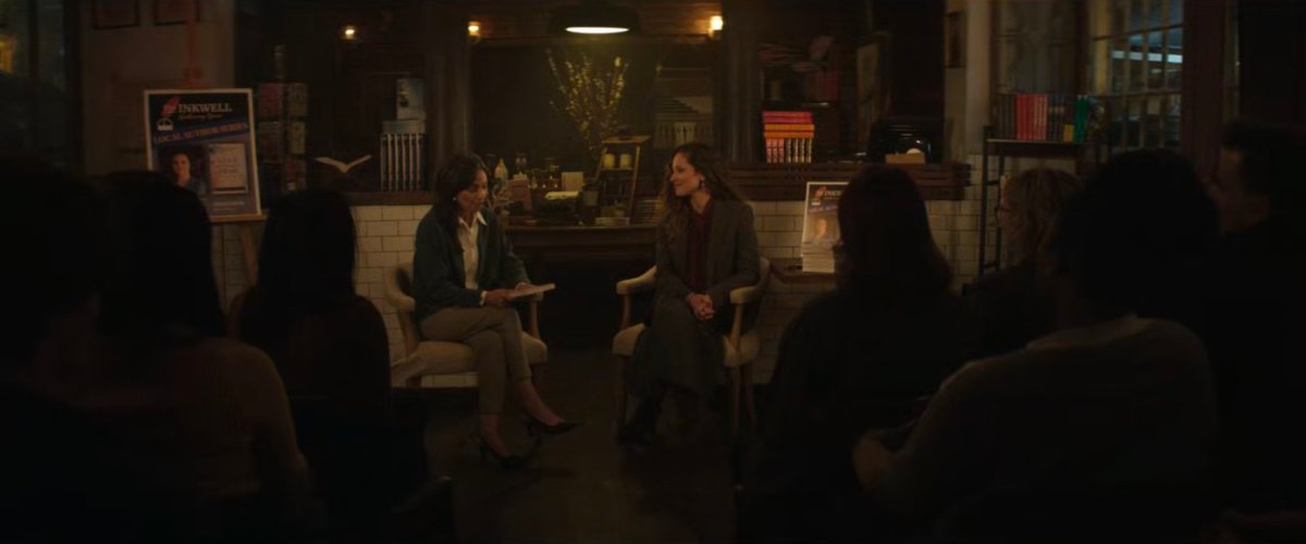 Heather Glenn giving a talk at The Inkwell bookstore.