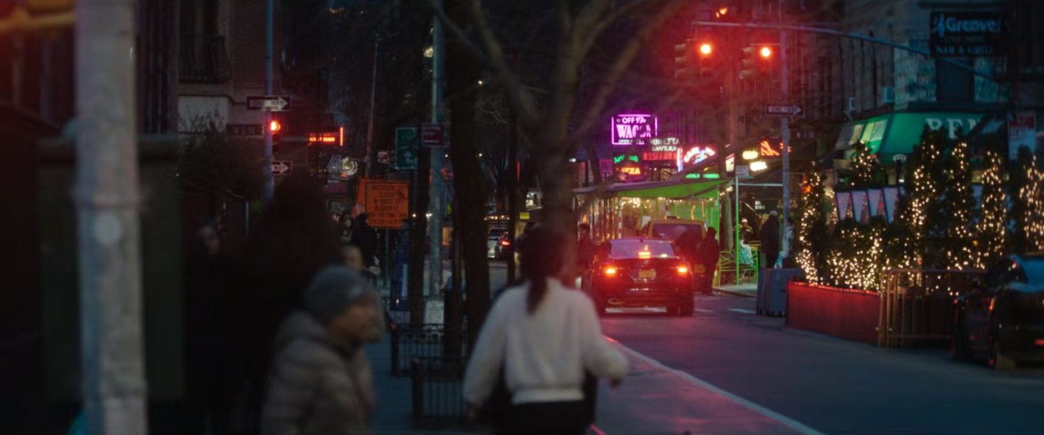 Interstitial: night time street.