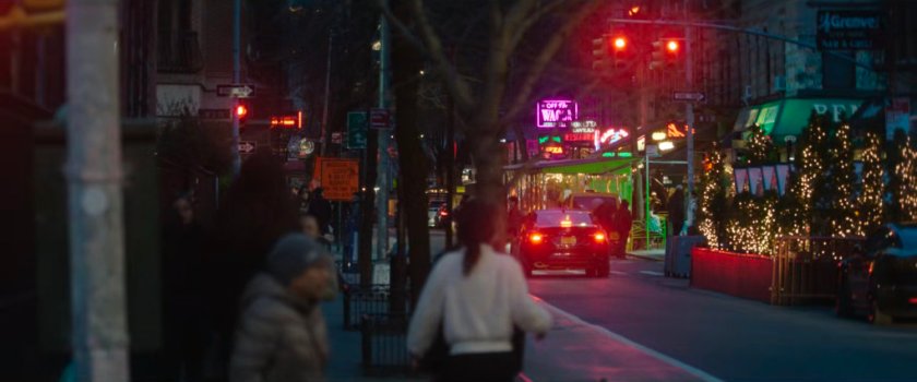 Interstitial: night time street.