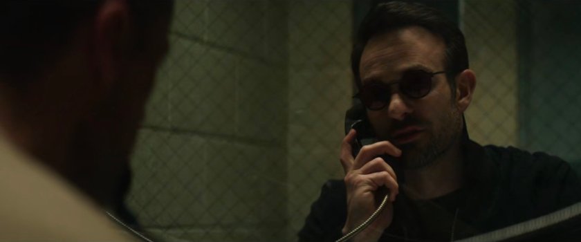 Matt in the visitation cell at Ryker's Island Penitentiary.