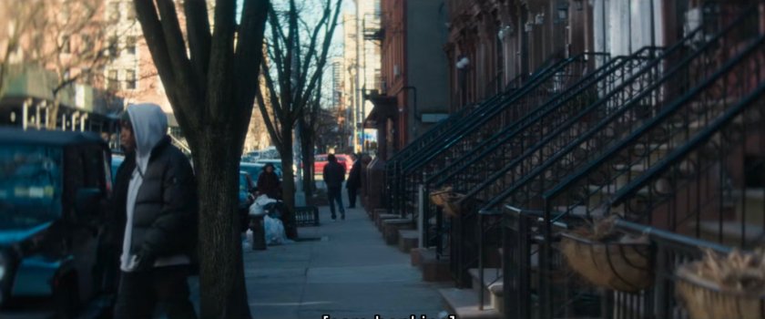 View of sidewalk by the 15th Precinct.