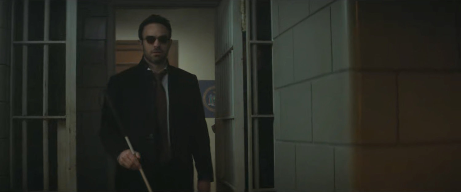 Matt enters a holding cell at the courthouse.