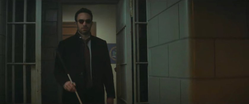 Matt enters a holding cell at the courthouse.