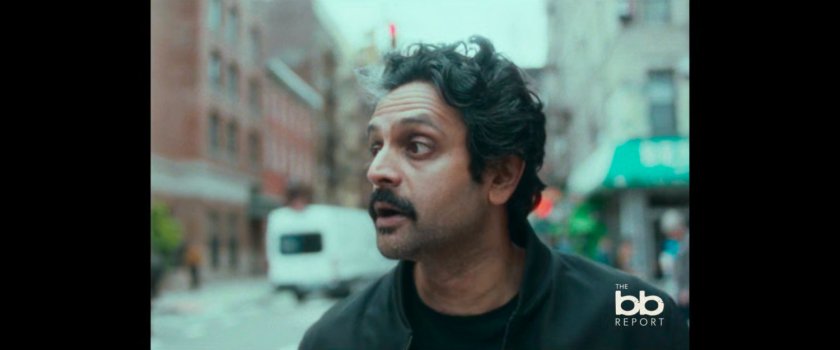 BB Report: man being interviewed.