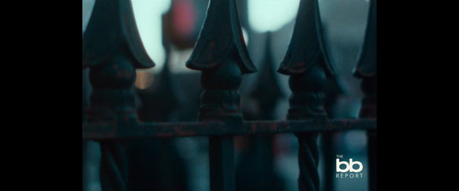 BB Report: closeup of fence spikes.