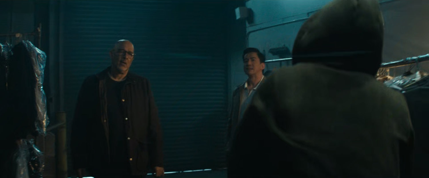 Cherry and Tam in the warehouse/safe house with Nicky.